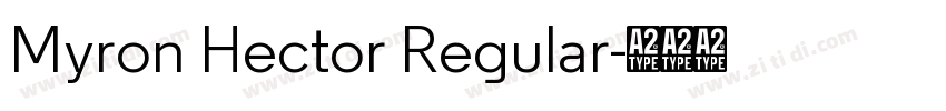 Myron Hector Regular字体转换